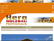 Tablet Screenshot of hero-holzbau.at